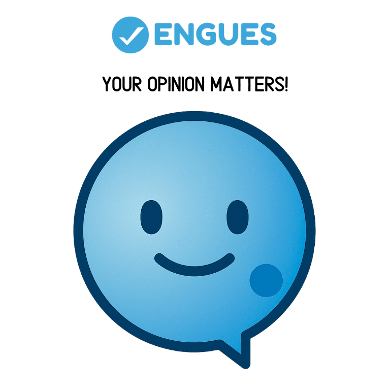 Engues your opinion matters mascot. Engu.